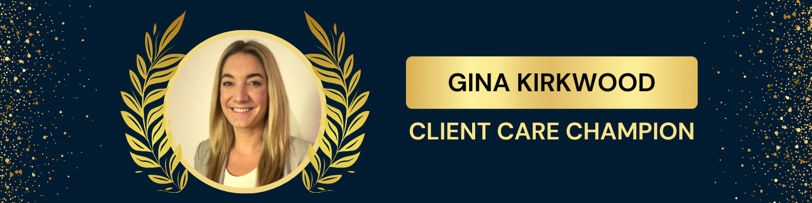 Gina  - H1 award banner