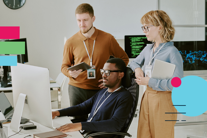 DevOps team looking at results