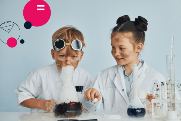 Scientists looking at data results