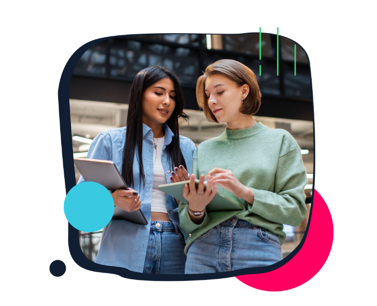 Hero - colleagues discussing